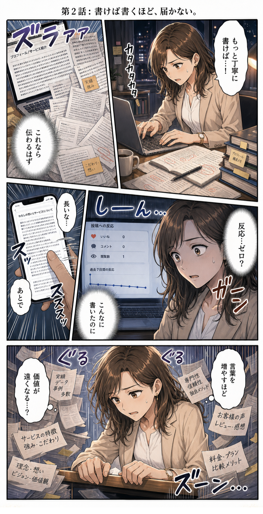 第2話 書けば書くほど、届かない。
